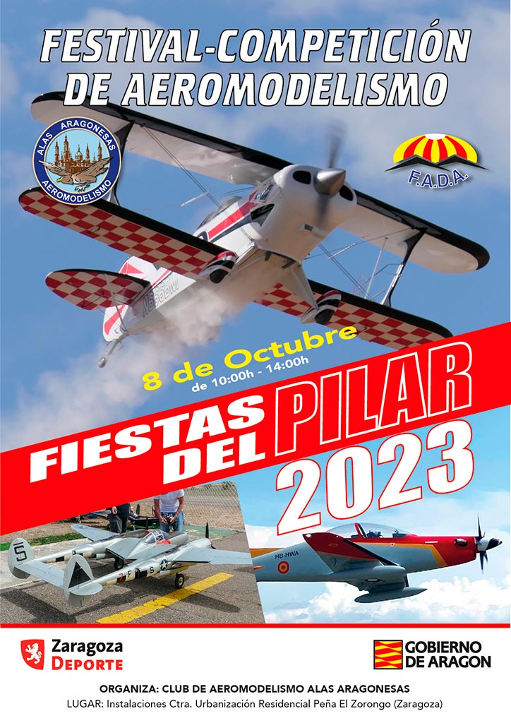Festival-Competición de aeromodelismo Fiestas del Pilar 2023