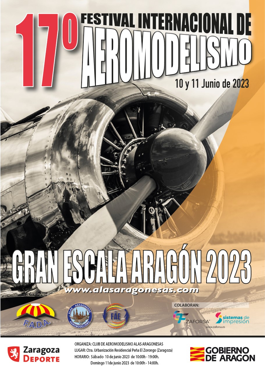 Cartel XVII Festival Internacional Gran Escala Aragón 2023